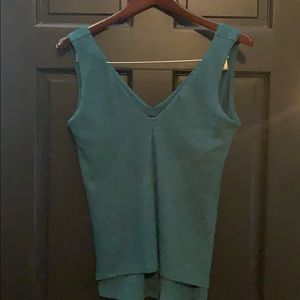 WHBM green tank top XS